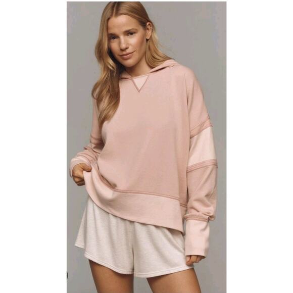 Anthropologie Tops - Daily Practice by Anthropologie Boxy Pullover Sz M Hoodie Sweatshirt Top Mauve